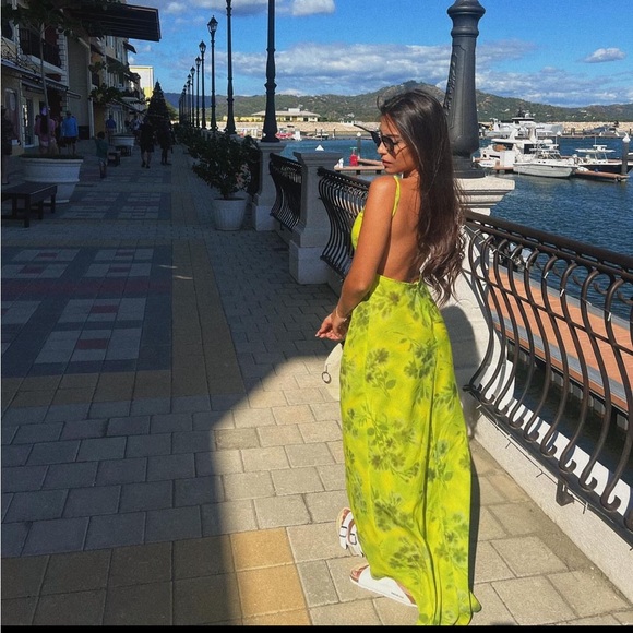 ZARA PRINTED MACI DRESS - Picture 5 of 9